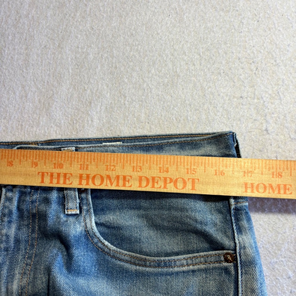 Levi's‎ 512 Slim Taper Jeans Men's Light Wash Selvedge Denim 33x28 Made in Japan - Picture 10 of 15